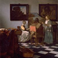 Johannes Vermeer, La leçon de musique, 1650-1660