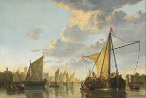 Albert Cuyp, Le port de Dordrecht, 1660, huile sur toile 115 x 170 cm, National Gallery of Art, Washington 