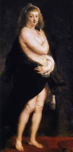 Pierre Paul Rubens, La petite pelisse, 1638, huile sur panneau , 176 x 83 cm, Kunsthistorisches Museum, Vienne 